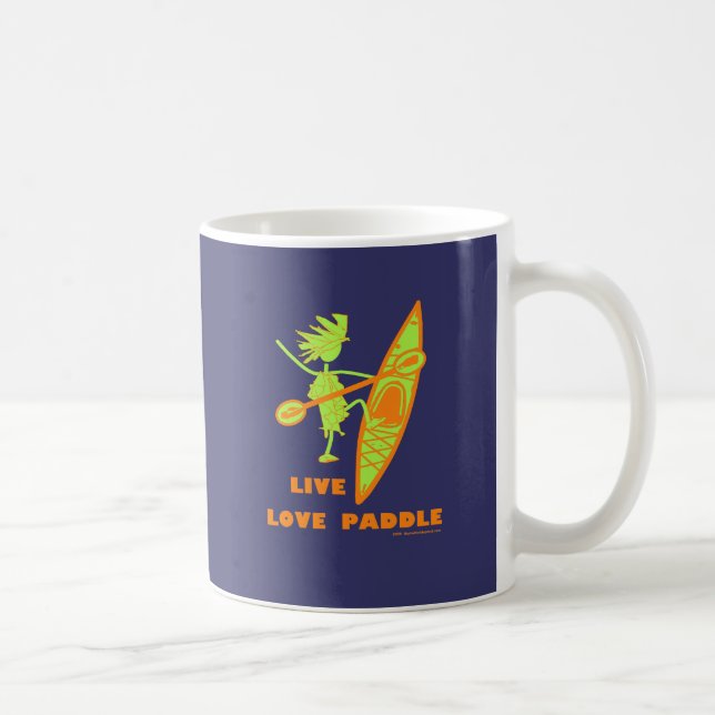 Live Love Paddle Coffee Mug (Right)