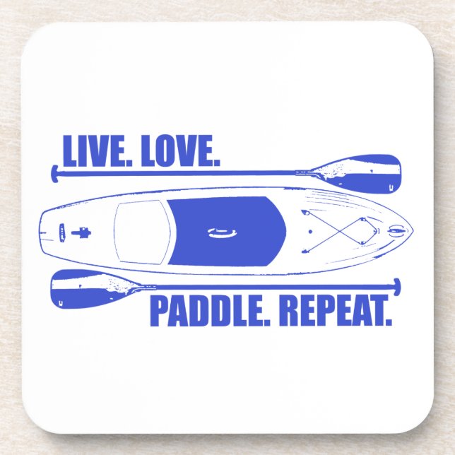 Live Love Paddle Repeat Coaster (Front)