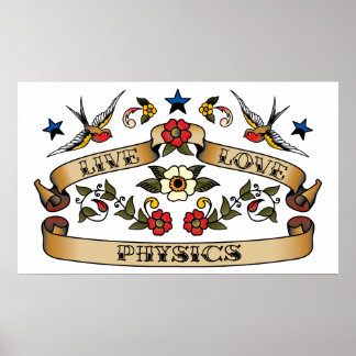 Live Love Physics Poster