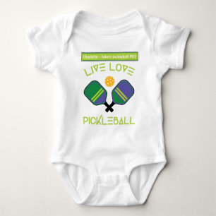 😍 Live, love , pickleball Baby Bodysuit