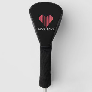 Live Love Pickleball Tee Shirt   Golf Head Cover