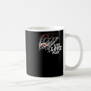 Live Love Play Basketball By Subgirl Coffee Mug