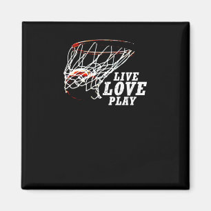 Live Love Play Basketball By Subgirl  Magnet