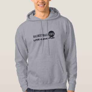 live love play basketball hoodie