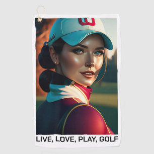 Live, Love, Play Golf - Golf Towel