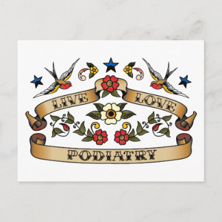 Live Love Podiatry Postcard