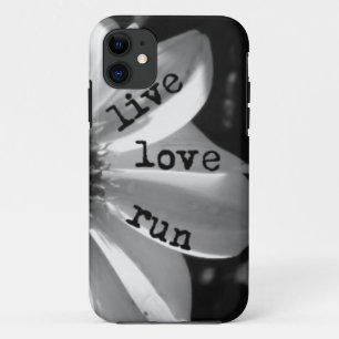 Live Love Run phone case by Vetro Designs