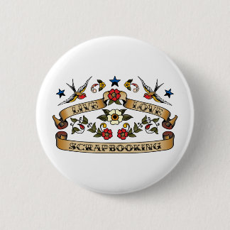 Live Love Scrapbooking 6 Cm Round Badge