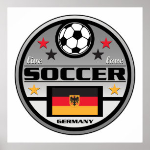 Live Love Soccer Germany Poster