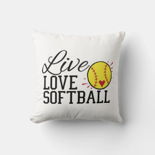 Live Love Softball Cushion