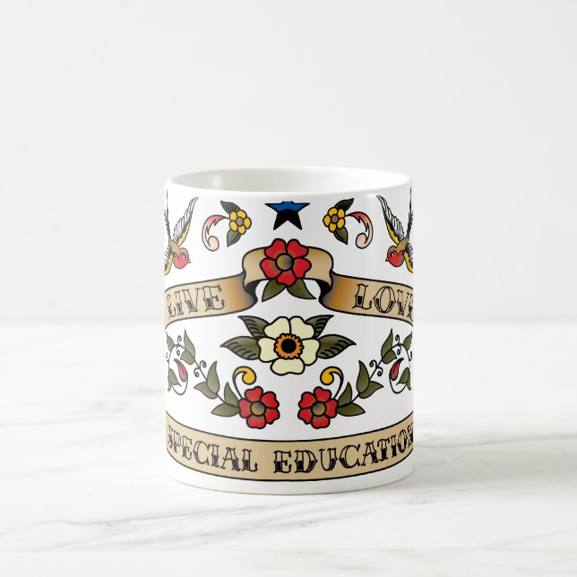 Live Love Special Education Coffee Mug (Center)