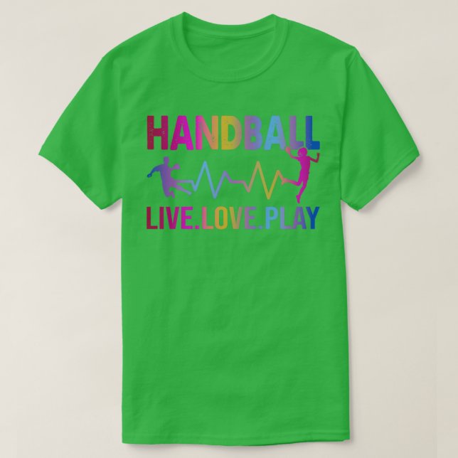 Live Love Sport Handball T-Shirt (Design Front)