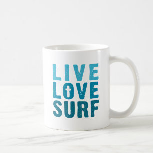 live-love-surf coffee mug