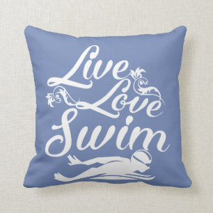 LIVE - LOVE - SWIM CUSHION
