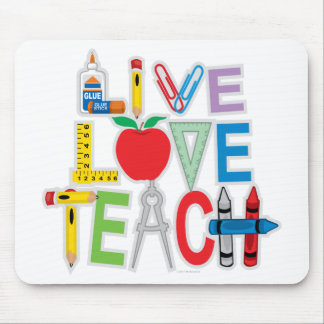 Live Love Teach Mouse Pad