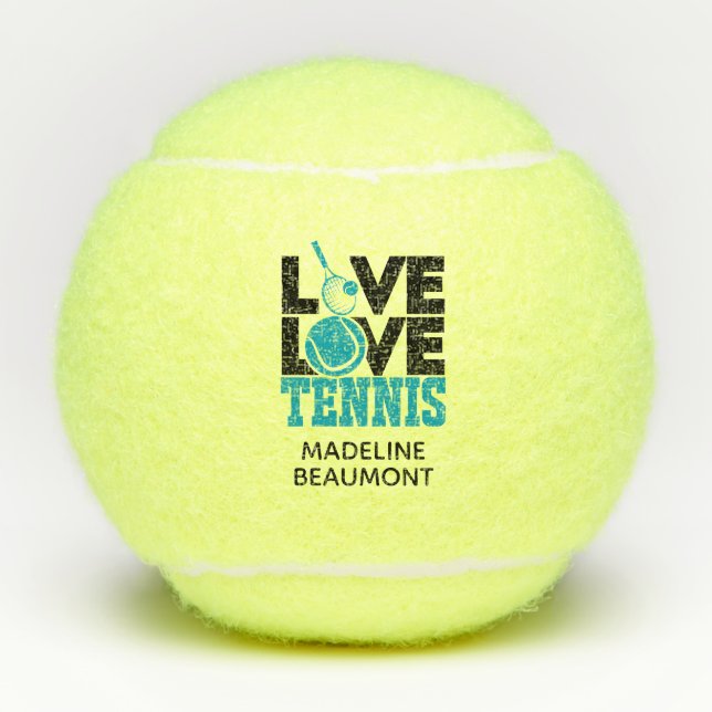 Live LOVE Tennis Balls (Front)