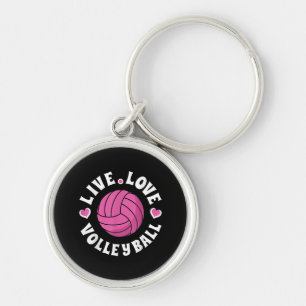 Live Love Volleyball For Women Girls Volleyball Fa Key Ring