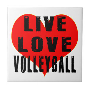 Live Love Volleyball Tile