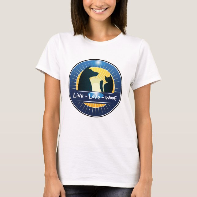 live love woof T-Shirt (Front)