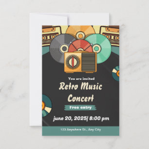 Live Music Concert Invitation   Modern Night Event