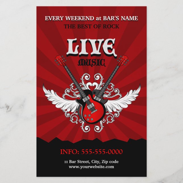 Live Music Concert / Party flyer (Front)
