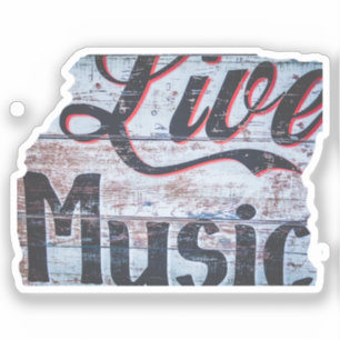 Live Music Painted Sign Photo