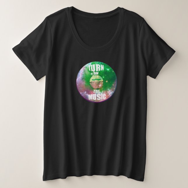 Live Music   Plus Size T-Shirt (Design Front)