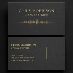 Live Music Services Business Card