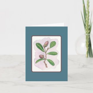 Live Oak Card: Blue and Brown Card