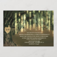 Live Oak Tree Spanish Moss Wedding Invitations