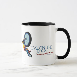 LIVE ON THE EDGE-LEAVE THE RULES BEHIND MUG