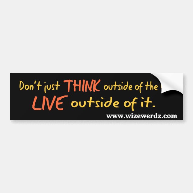 Live Outside the Box sticker (Front)