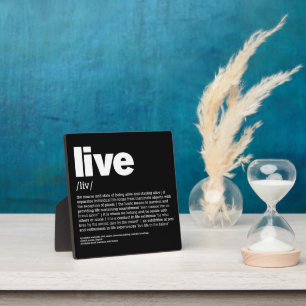 Live Plaque