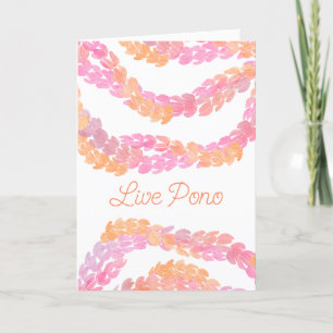 Live Pono Thank You Card
