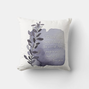 Live Rarely Quote Throw Pillow Intentional