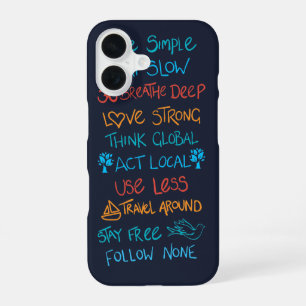 Live Simple 2 iPhone 16 Case