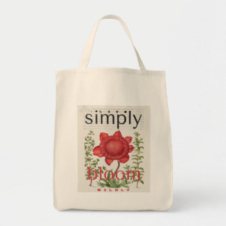 Live Simply Bloom Wildly Botanical Tote Bag