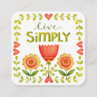 Live Simply • Business • Mummy • Scripture • Card