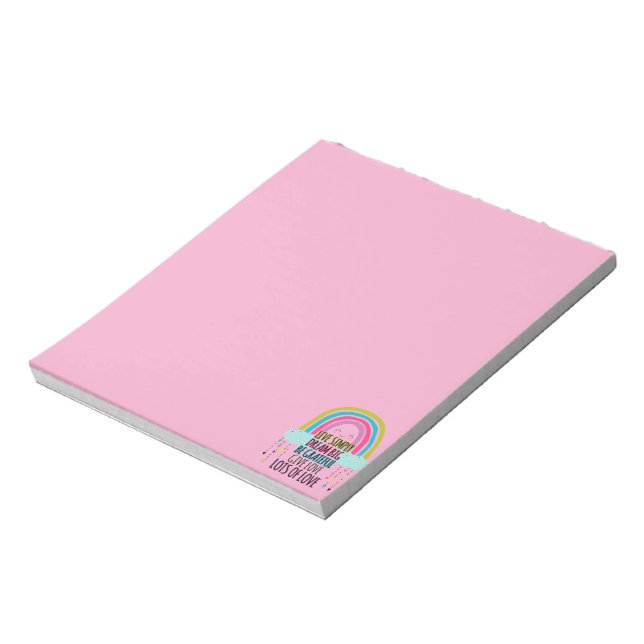 Live Simply Dream Big Be Grateful Give Love  Notepad (Rotated)