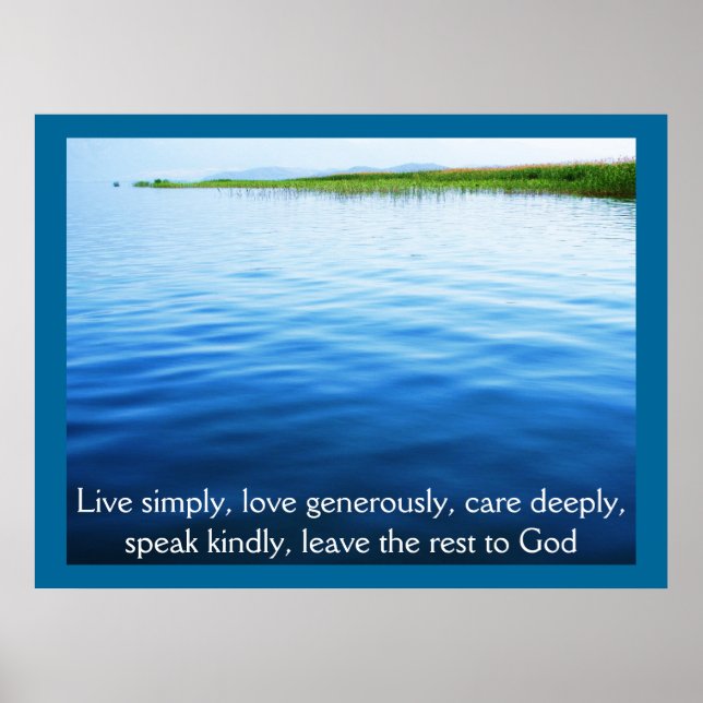 Live simply, love generously, care deeply, POSTER (Front)