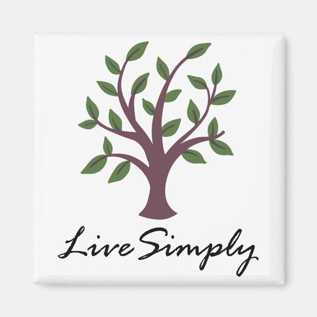 Live Simply Magnet (Front)