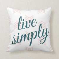 Live Simply Script Typography Chevron Navy Blue