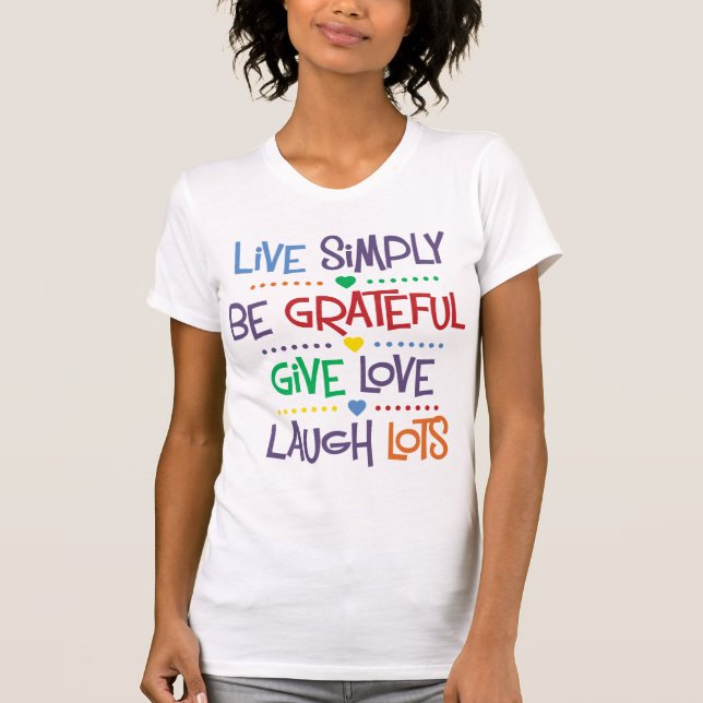 Live Simply T-Shirt (Front)