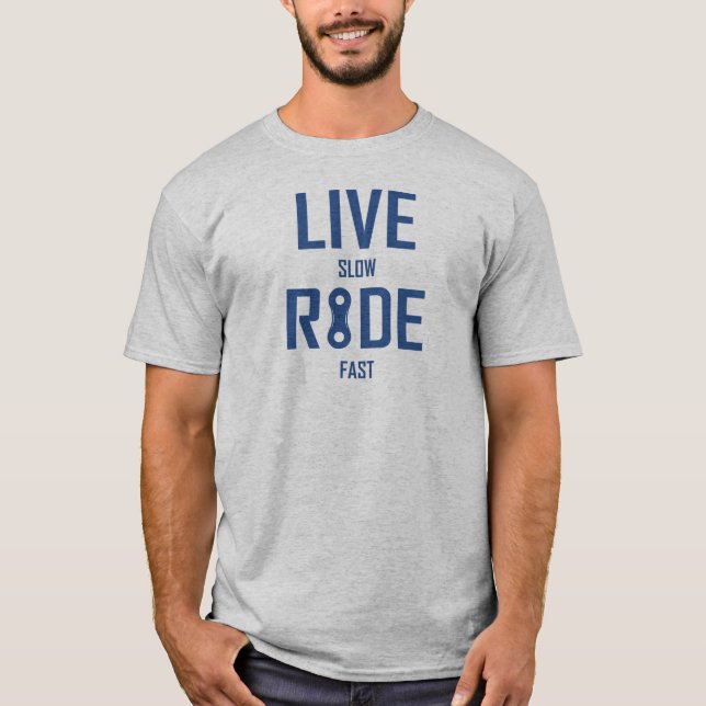 Live Slow Ride Fast Cycling T-Shirt (Front)