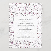 Live Stream Wedding Purple Cassis Terrazzo