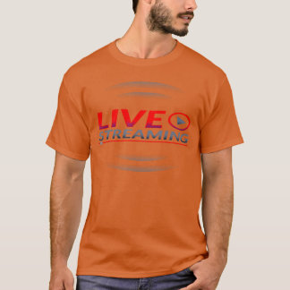 Live Streaming video gaming podcast retro T-Shirt