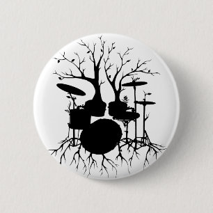Live the Beat to the Tempo of Creation ~ drum 6 Cm Round Badge