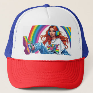 Live the Vibe Girl Trucker Hat