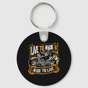 Live to Ride and Ride to Live Trike Bike Triker Key Ring