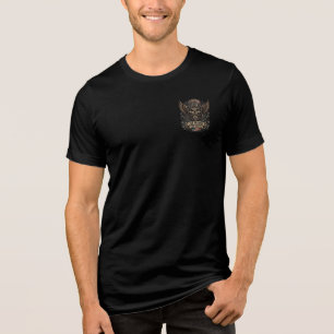 Live to Ride Bearded Skull Biker Tri-Blend Shirt